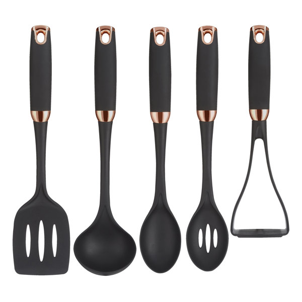 Tower Rosegold 5 Piece Nylon Utensil Set & Reviews Wayfair.co.uk